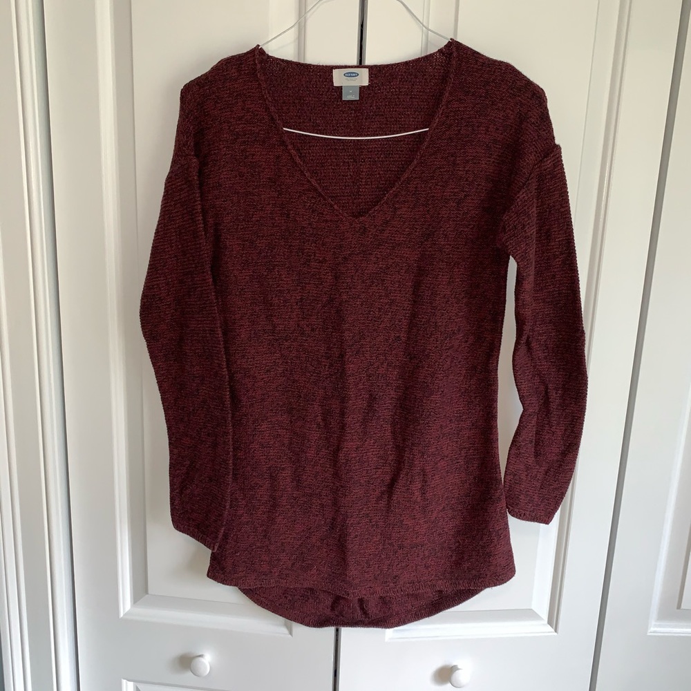 Old Navy Burgundy Sweater